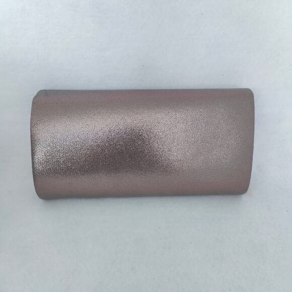 Blush Evening Purple Metallic Clutch Purse Scalloped Chain Rope Handle Strap NEW - Picture 2 of 6